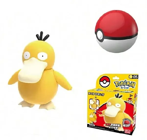 POKEMON MODEL KIT FIGURE PSYDUCK AND POKEBALL 6 CM